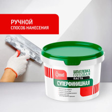 Шпатлевка полимерная готовая Старатели суперфинишная 15 кг для стен и потолков, для заделки швов, белая, шпаклевка для внутренних работ